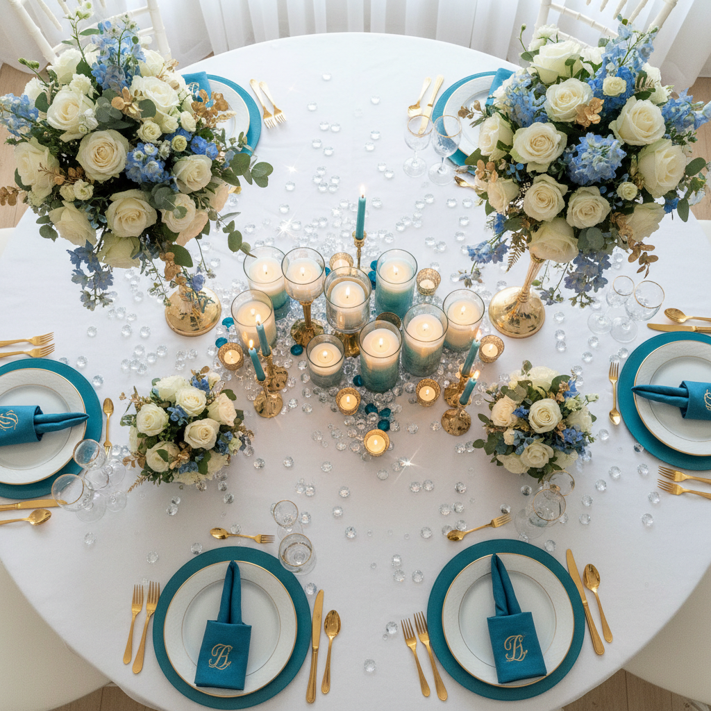 Acrylic Diamond Scatter Confetti Table Decor on a Budget: How to Get a Luxe Wedding Look Without Spending a Fortune