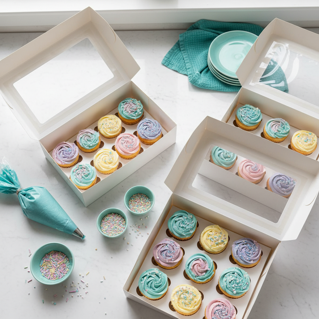 Matching Cupcake Carrier Boxes to Your Baking Needs: A Practical Size and Material Guide for Home Bakers, Party Planners, and Cottage Bakers