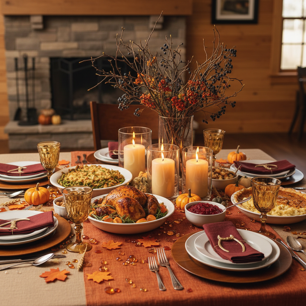 The Real Difference Between Felt Leaf Confetti and Acrylic Scatter Gems for Fall Thanksgiving Table Decor — And Which One Fits Your Party Style