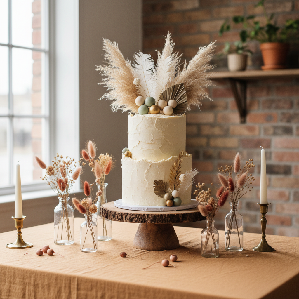 Small Space, Big Impact: How to Use Boho Cake Topper Ideas in a Birthday Party Setup