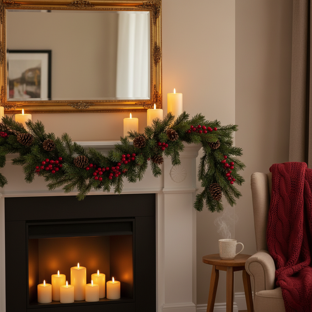 Artificial Christmas Garland Ideas for Mantel Decor: What Actually Works in a Real Living Room