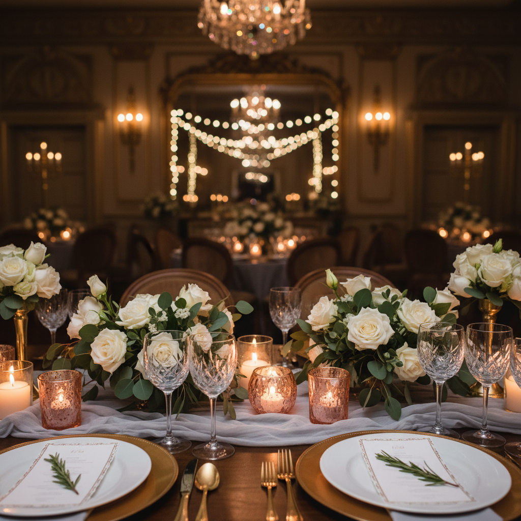 The Anatomy of a Great Wedding Tablescape: 7 Features That Actually Make a Difference with Pink Glass Votive Candle Holders