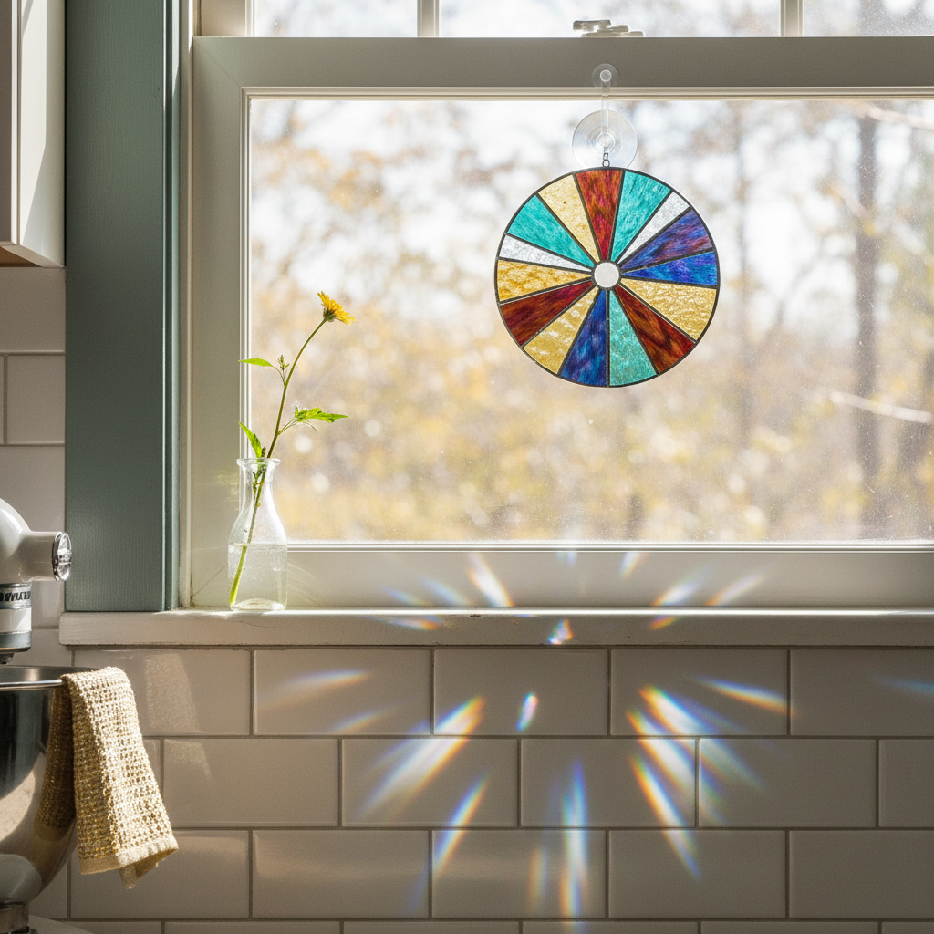 Personality In, Plain Glass Out: What Newer Stained Glass Suncatcher Window Decor Ideas Traded Away