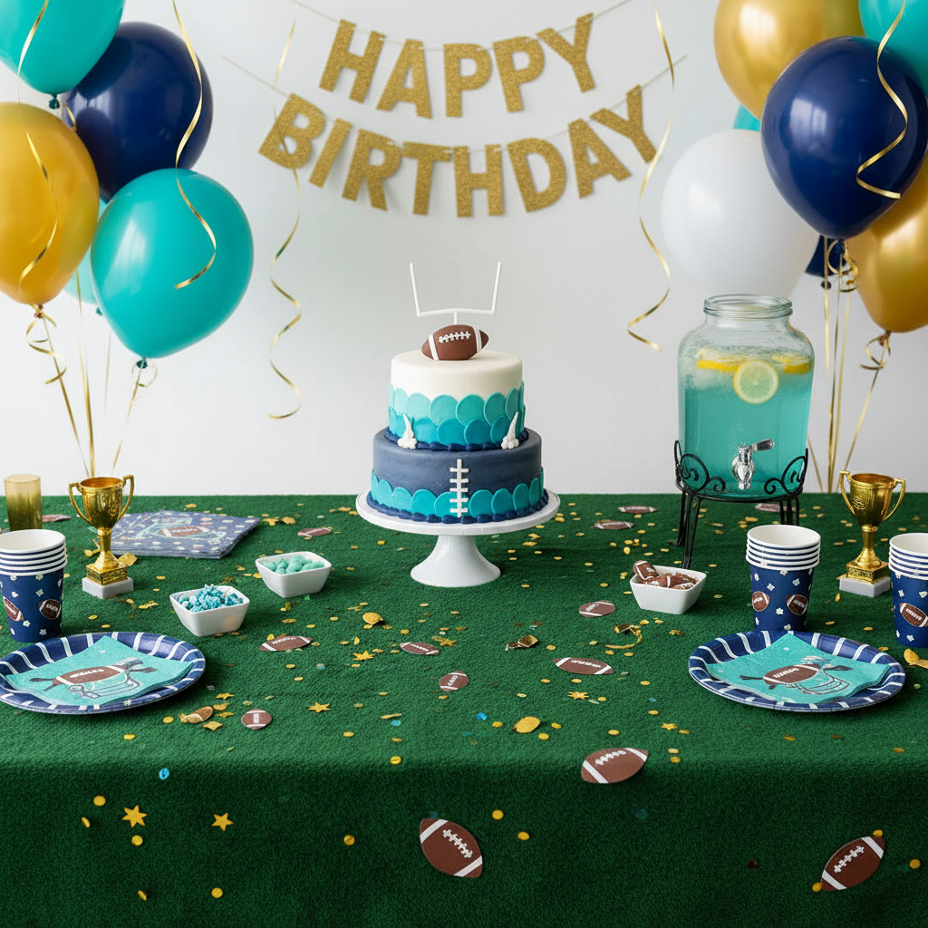 Splitting Football Birthday Party Confetti Decoration Ideas by Job: When Table Scatter and Room Flair Need Different Design Spec