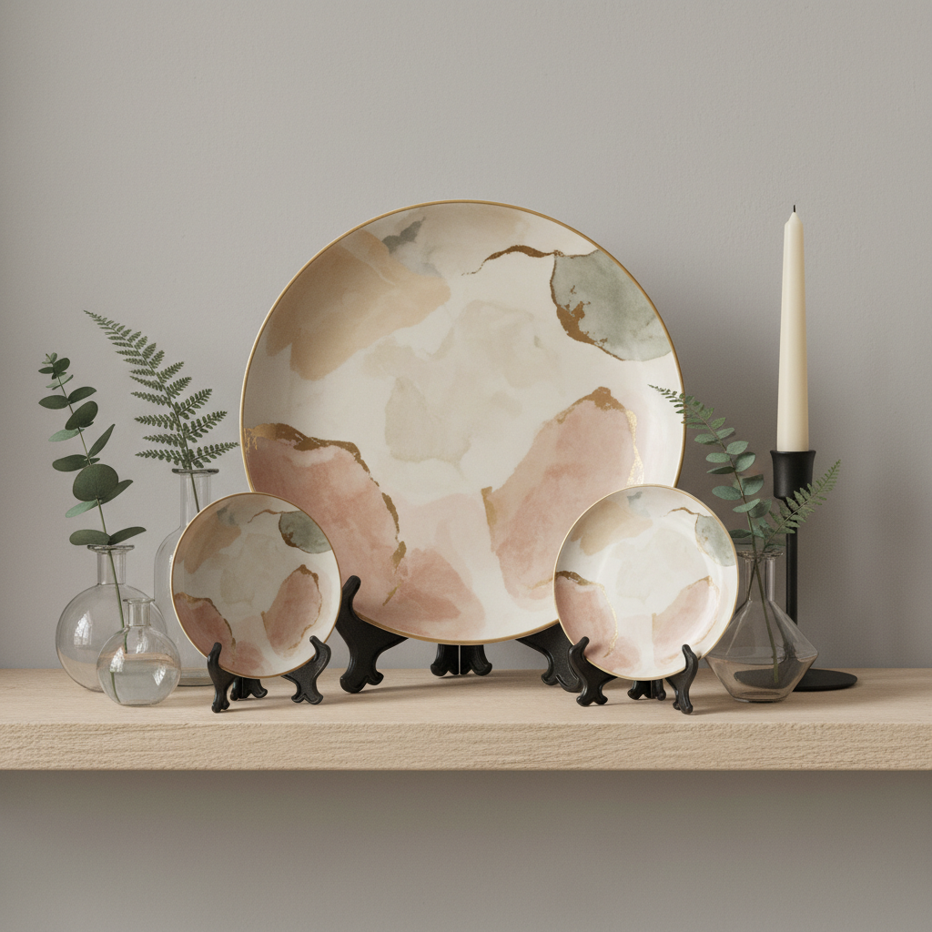 Choosing Plate Display Stand Ideas for Home Decor Before Your Arrangement Settles: Favor Flexible Placement Over Locked-In Mounting