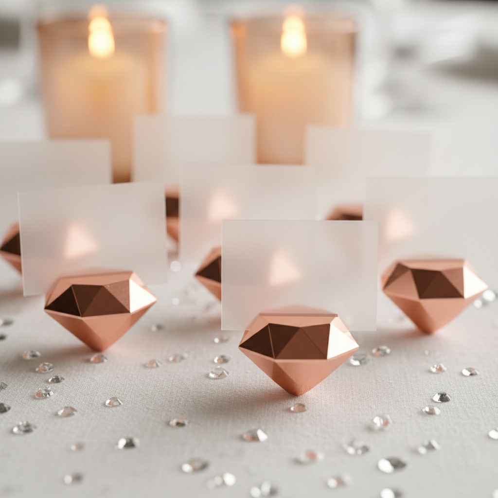 Acrylic Diamond Place Card Holders for Weddings: Built for Table Settings, Marketed to Every Modern Bride