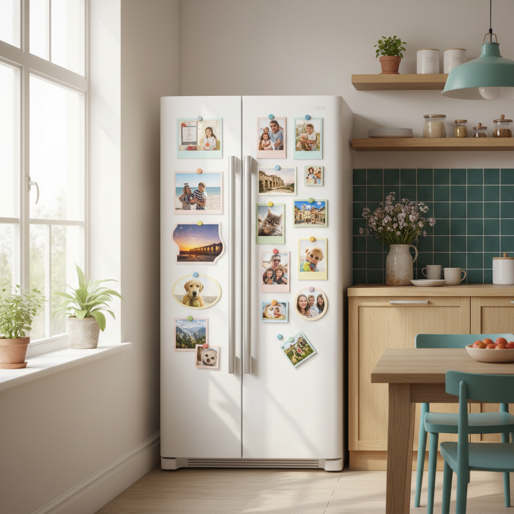 Personalized Photo Fridge Magnets for Kitchen Decor on a Shoestring Budget: Meaningful Wall-Less Art You Can Enjoy Without Spending a Fortune