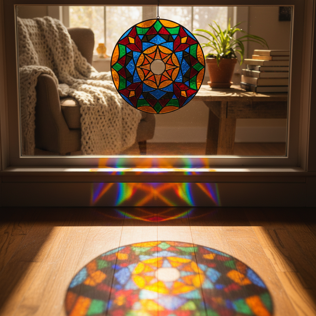 Blank Walls and Forgotten Windows in Your Home Now, Dull Spaces and Generic Gifts Later — Prevented by Stained Glass Window Suncatcher Gifts