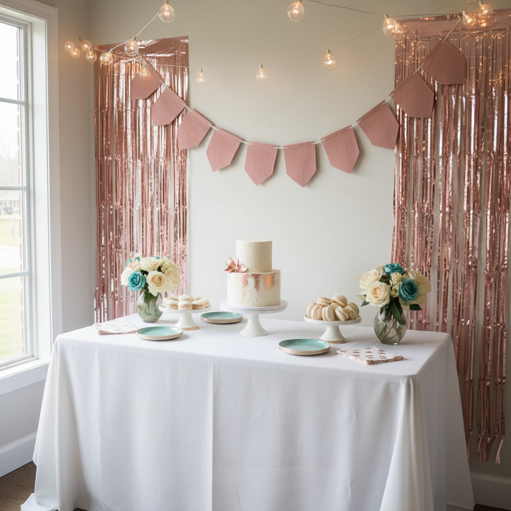 Glam In, Guesswork Out: What Thoughtful Rose Gold Party Banner Ideas Traded Away