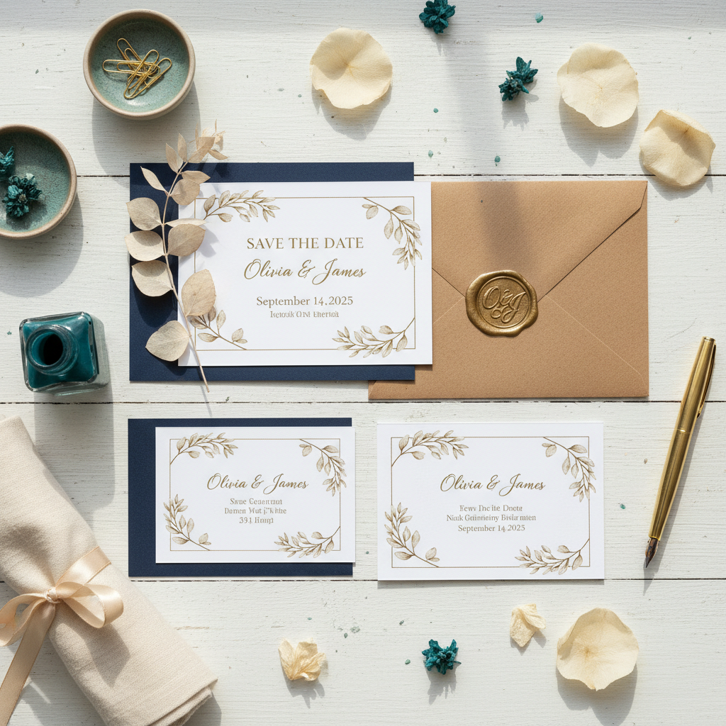 Splitting Cardstock Wedding Invitations by Job: When Casual Home Printing and Formal Ceremony Need Different Design Specs
