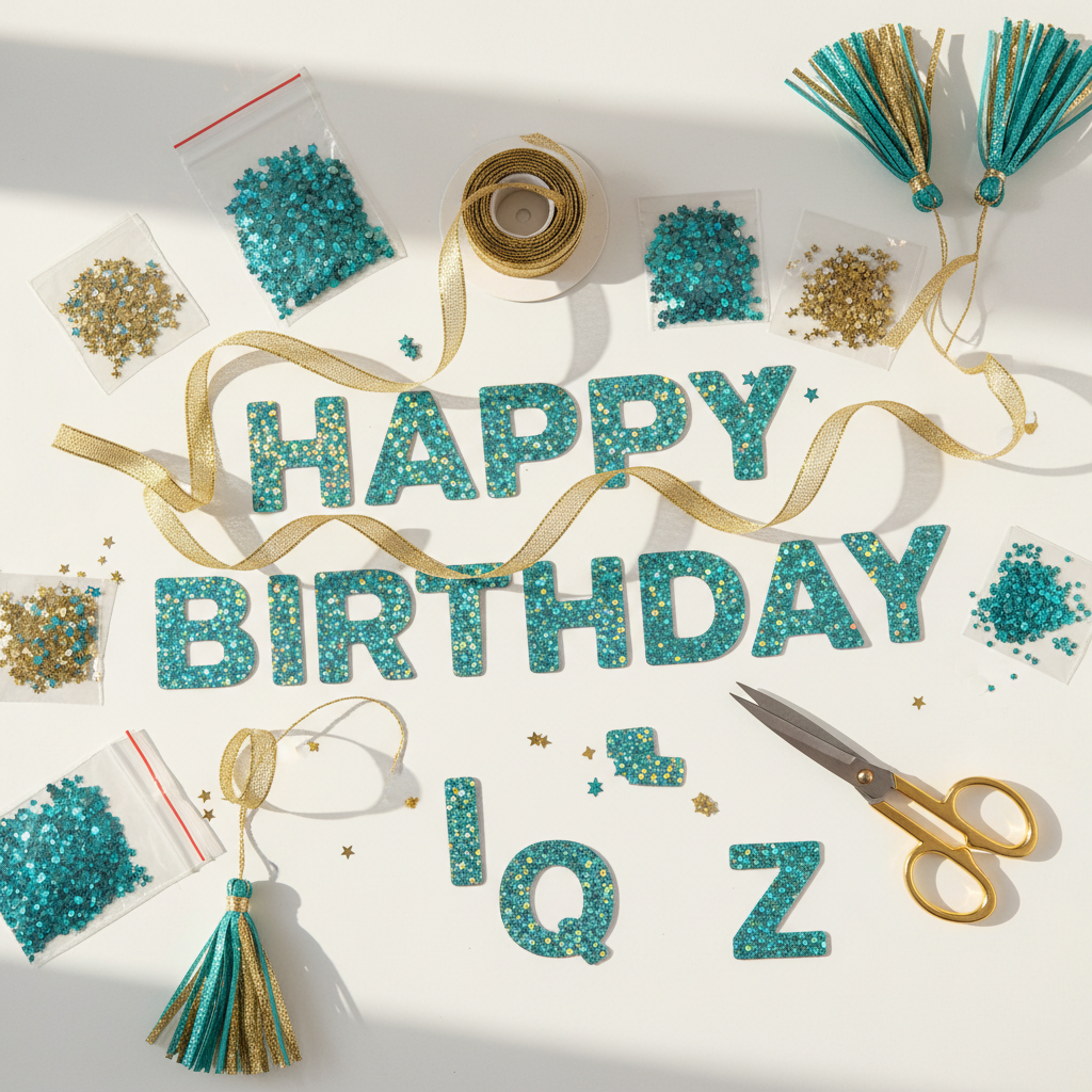 Choosing a DIY Glitter Banner Kit for Celebrations Before Your Party Plan Settles: Favor Flexibility Over Fixed Text
