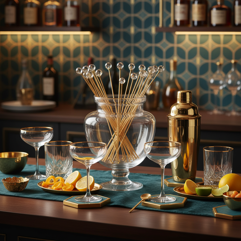 The Real Gap Between Plastic and Metal Gold Swizzle Sticks as Drink Stirrers at Your Party Bar — And Which One Matches Your Hosting Style