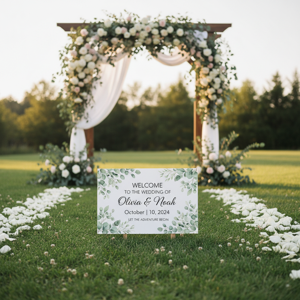 Personalized Wedding Welcome Yard Sign Ideas You Only Need 1: Real Guest Impact, Not Wasted Décor