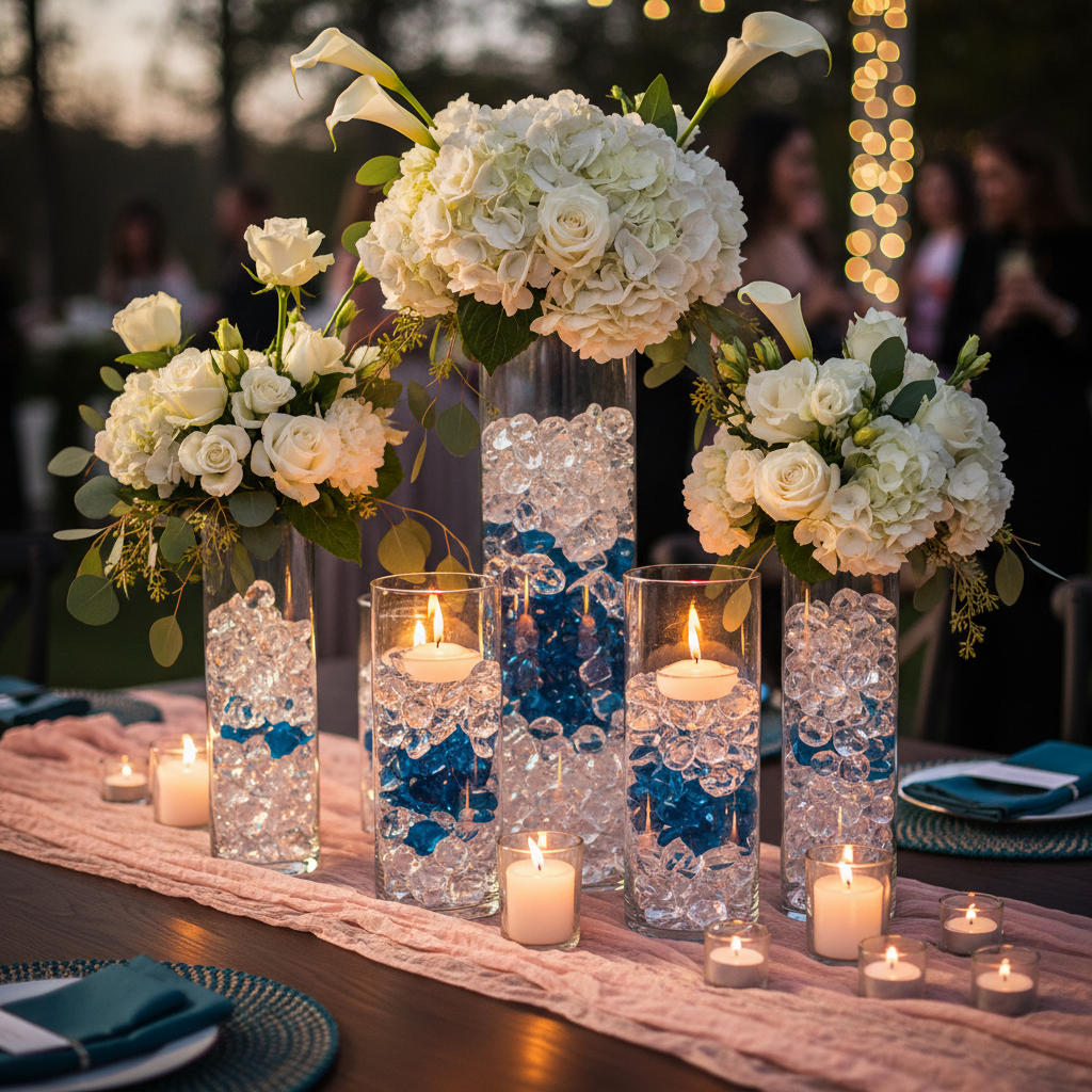 Buying Acrylic Crystal Vase Fillers Works for Craft Shelves, Not Party Tables: What First-Time Decorators Unlearn First