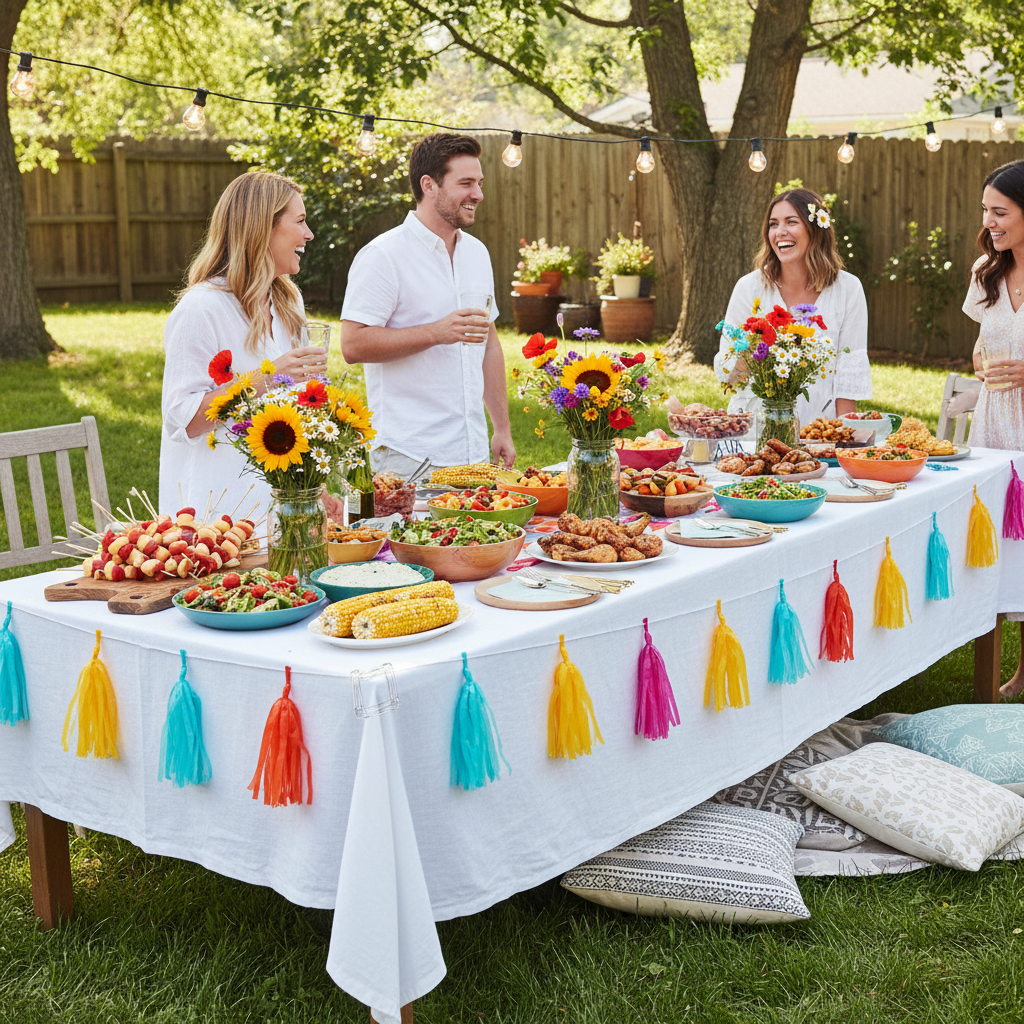 Small Space, Big Impact: How to Use Tablecloth Clips for Outdoor Event Tables