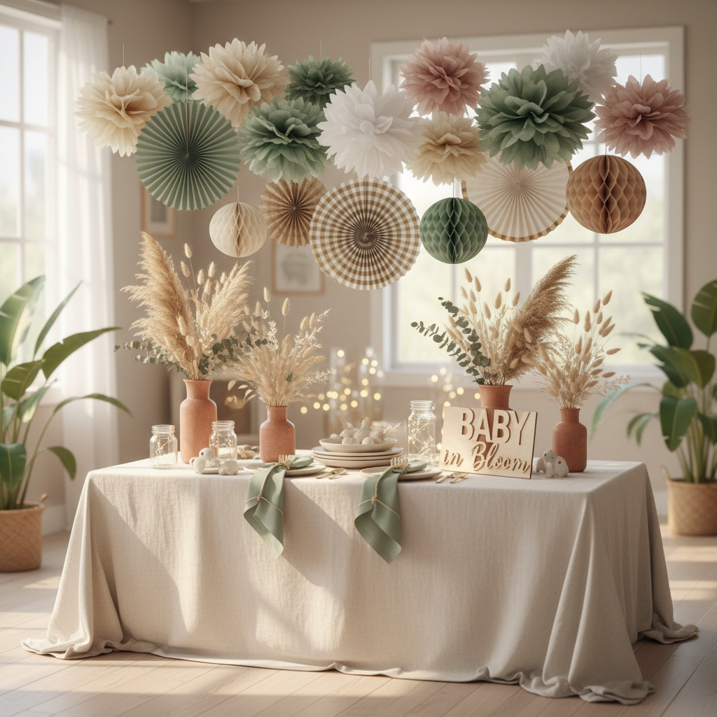 Mismatched Vibe or Chaotic Setup? Telling Two Boho Sage Green Party Decorations Problems Apart by Observable Clues