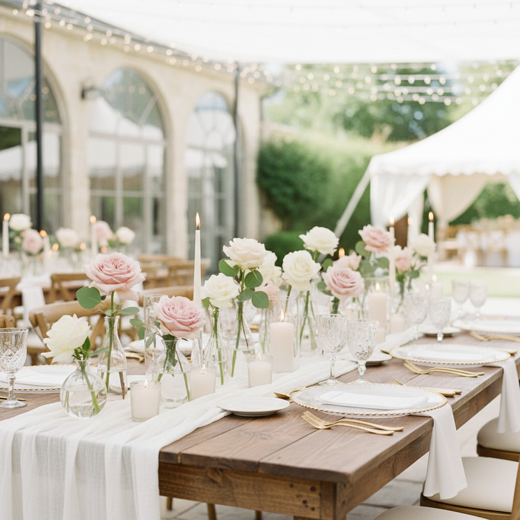 The Real Difference Between Bulk Glass Bud Vases and Small-Set Vases for Weddings — And Which One Fits Your Table Decor Vision
