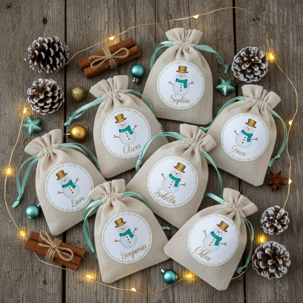 Small Space, Big Holiday Cheer: How to Use Custom Name Christmas Gift Tags to Elevate Every Favor