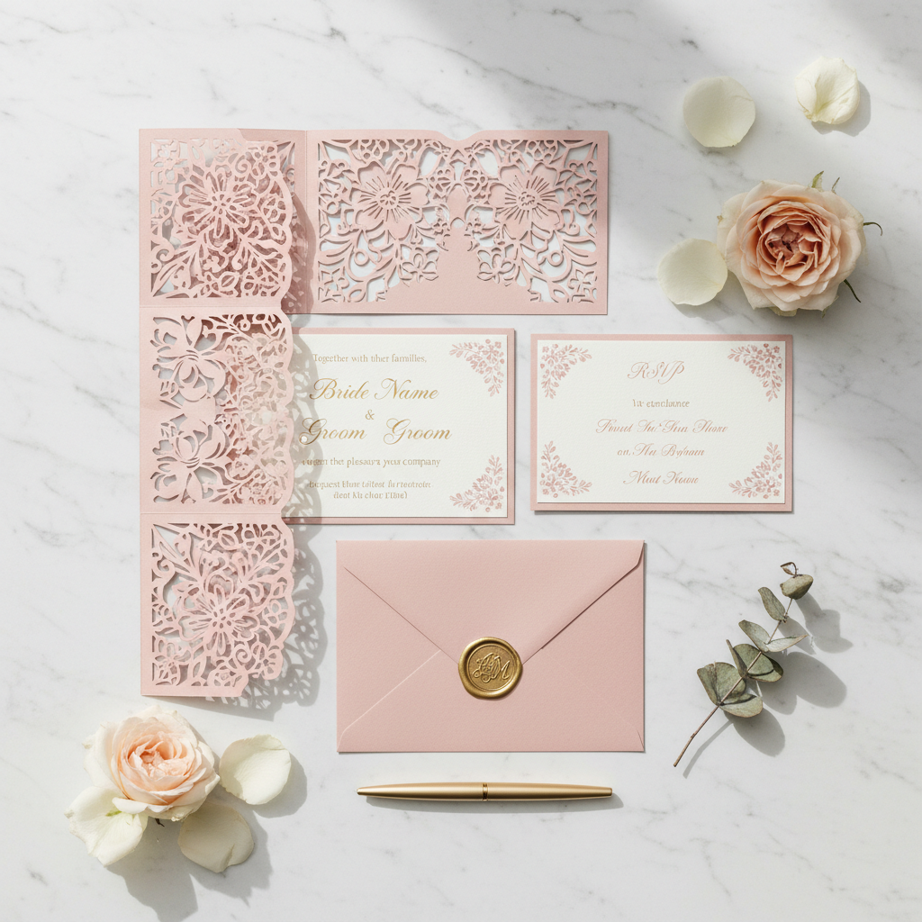 The Hidden Cost of Cheap Laser Cut Blush Pink Wedding Invitation Sets: Why Printing Disasters Happen and How to Prevent Them