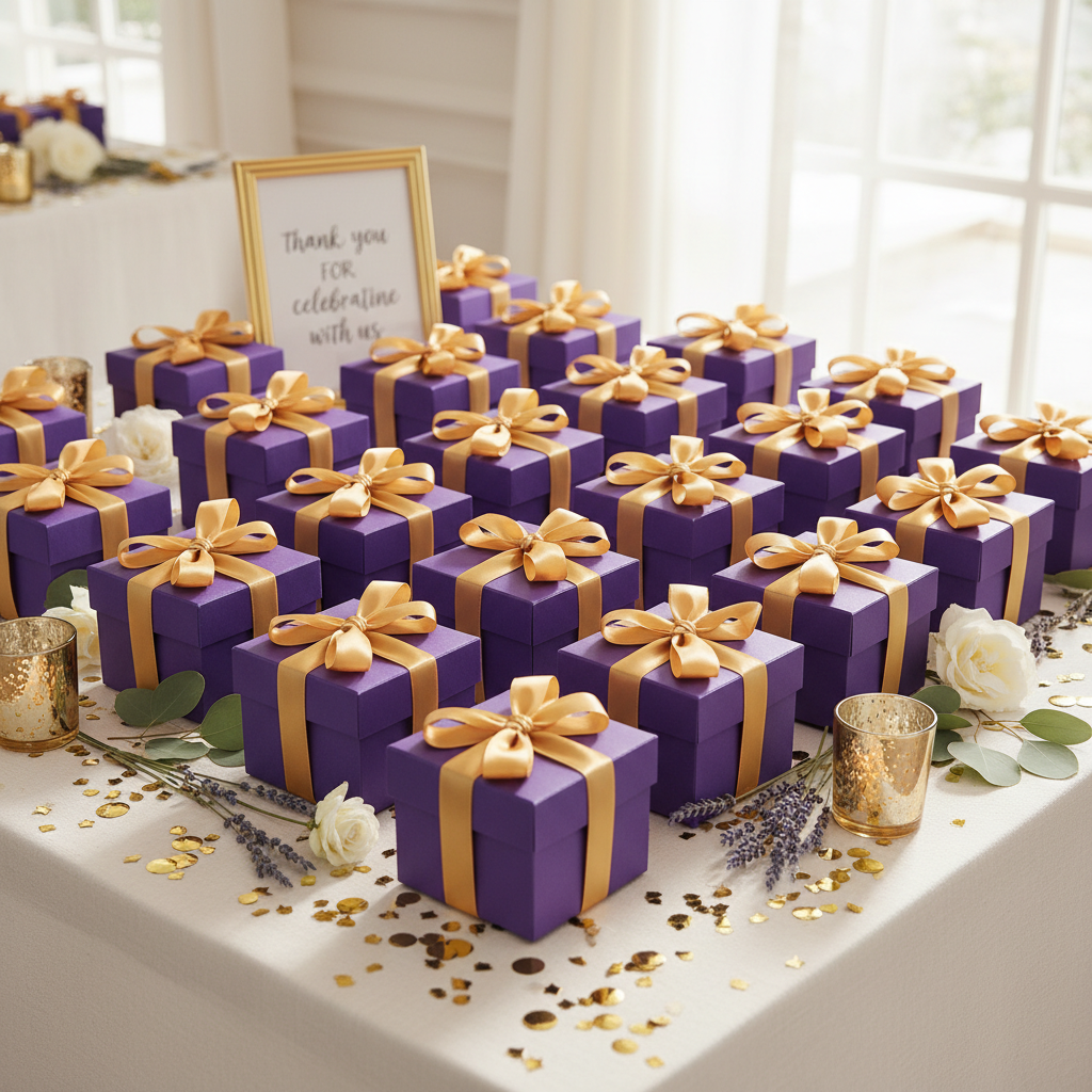 Matching Purple Gift Boxes to Your Event: A Practical Quantity and Quality Guide for Birthdays, Weddings, and Bulk Party Favor Packaging