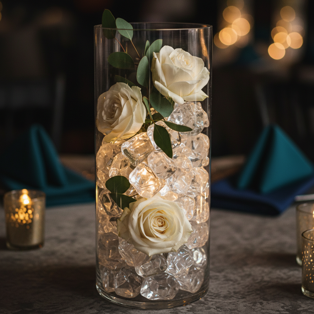 Acrylic Crystal Vase Filler Wedding Centerpiece Ideas Sizing Decoded: How to Pick the Right Fill for Head Tables, Guest Tables, and Budget Builds