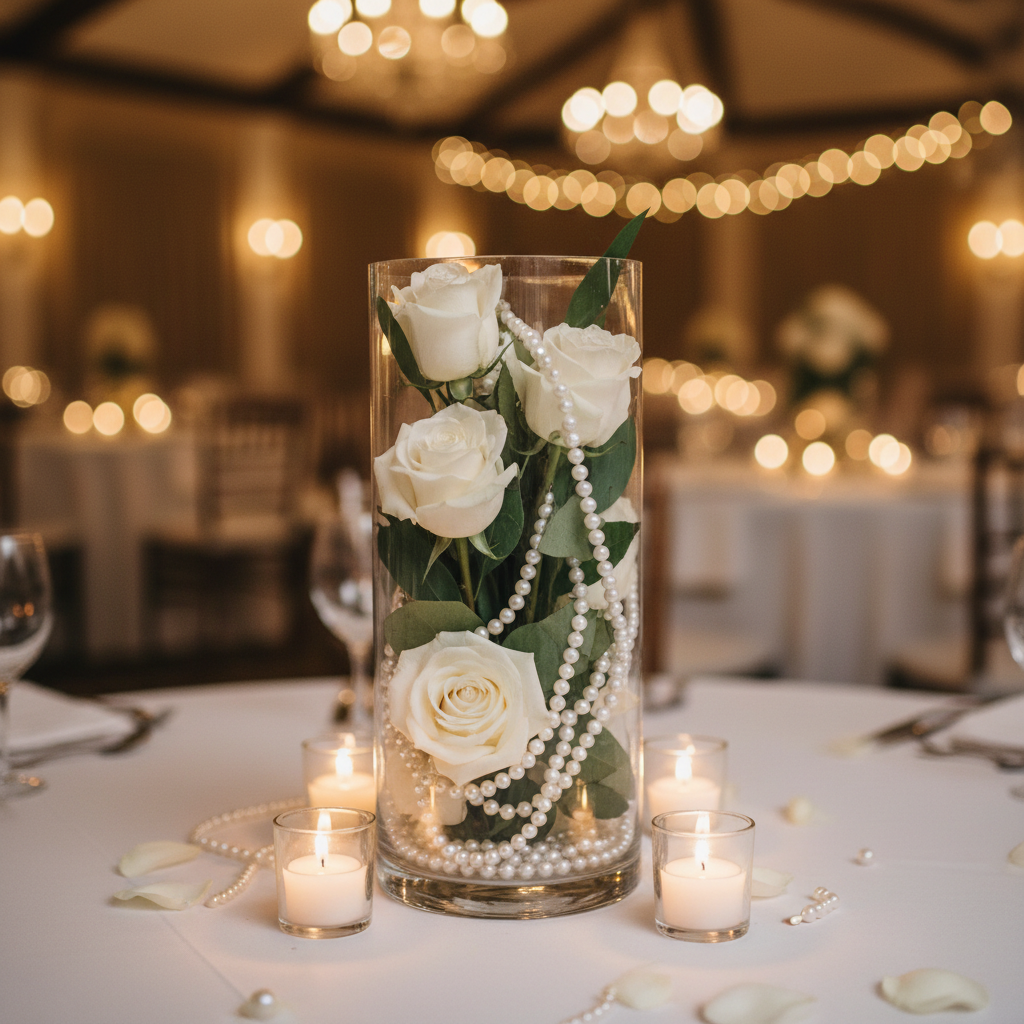 Pearl String Garland Ideas for Wedding Centerpieces That Actually Look Elegant Instead of Costume-y