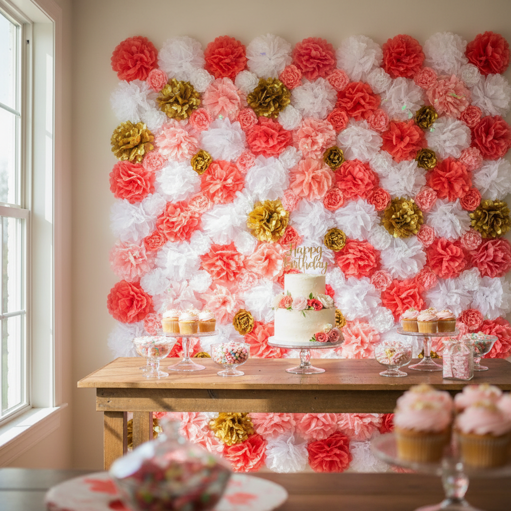 From Blank Wall to Party Showstopper: A Step-by-Step Tissue Pom Pom Backdrop Guide for DIY Party Planners