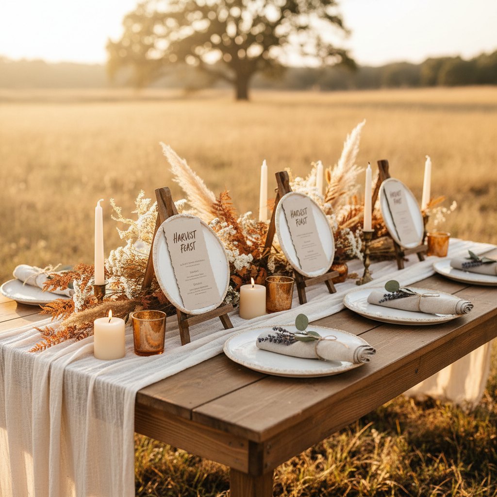 What Size and Style of Wooden Display Easel Stands Work for Different Table Decor Situations