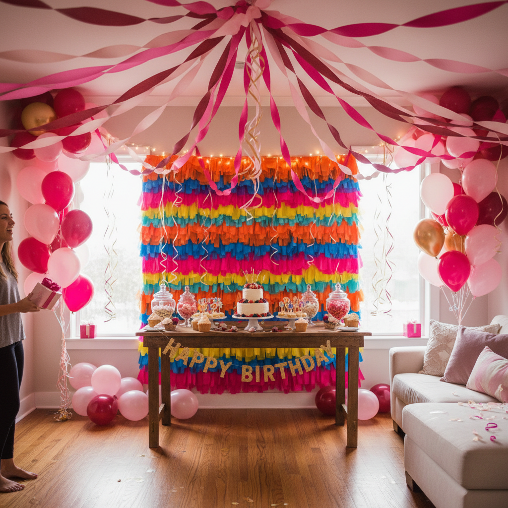 Small Space, Big Impact: How to Use Crepe Paper Streamers for Birthday Party Decoration Ideas