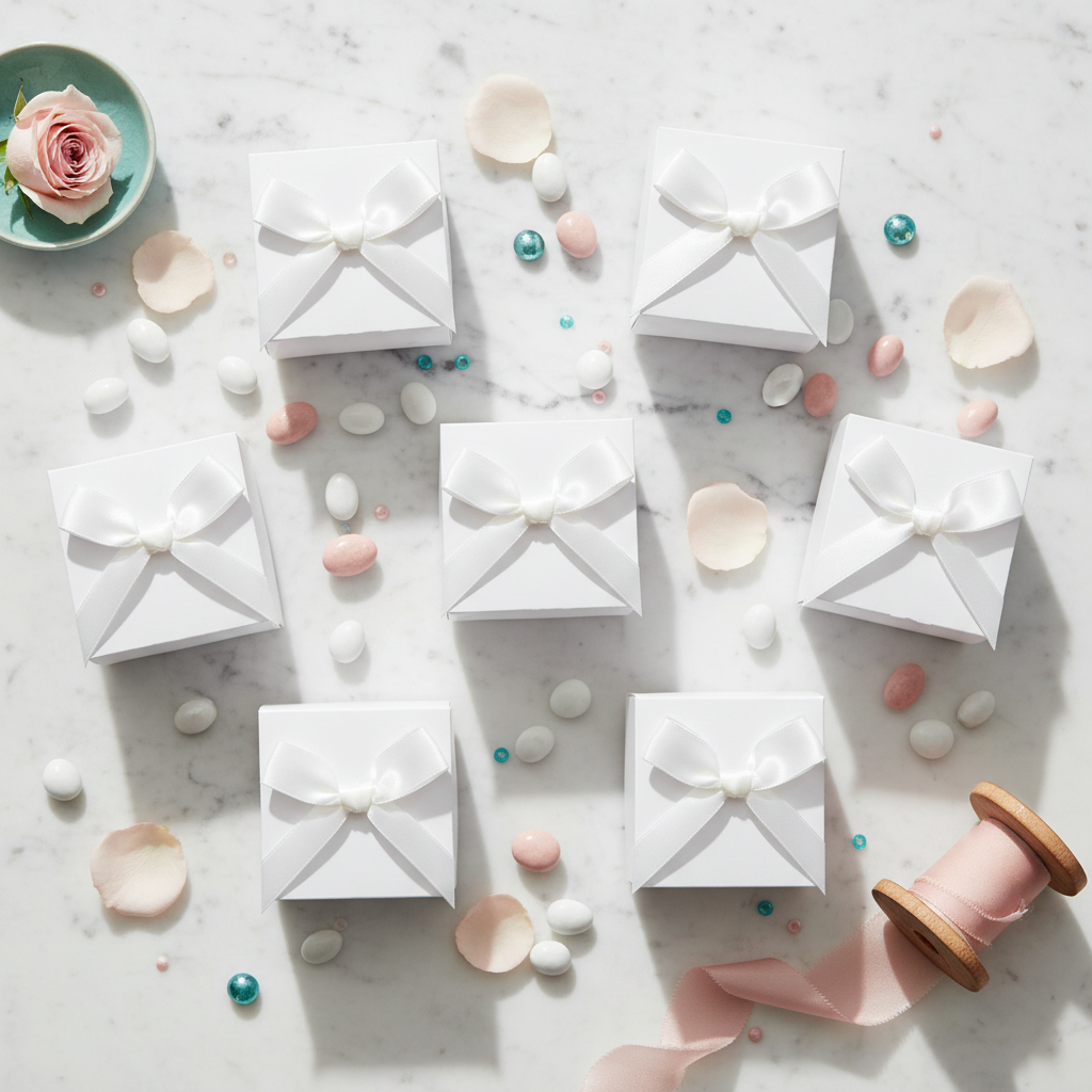 The Real Difference Between Plain and Decorated White Candy Favor Boxes for Wedding Guests — And Which One Fits Your Reception Style