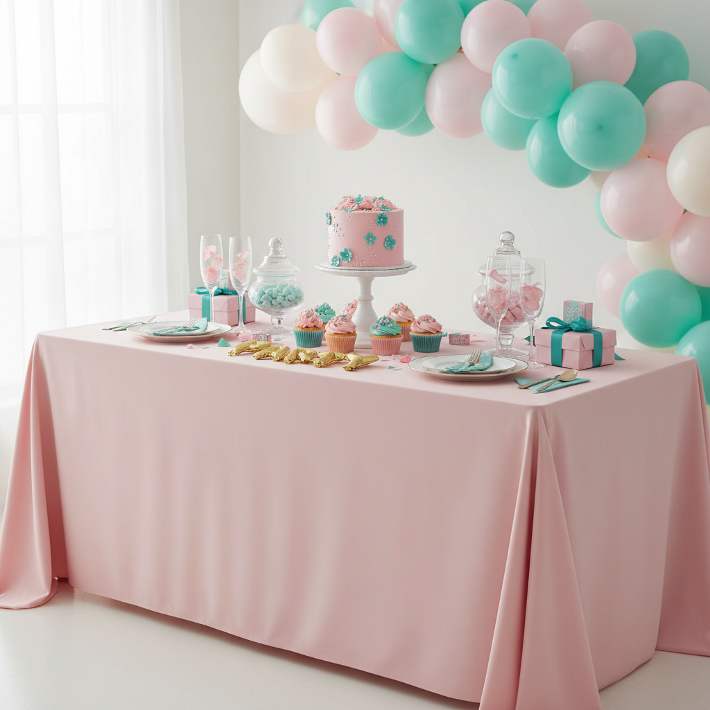 Waterproof Pink Tablecloth for Party Tables on a Budget: How to Get a Polished, Spill-Proof Setup Without Spending a Fortune