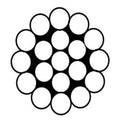 1/8" Type- Grade-316 Stainless Steel Cable Railing Wire Rope, 1x19