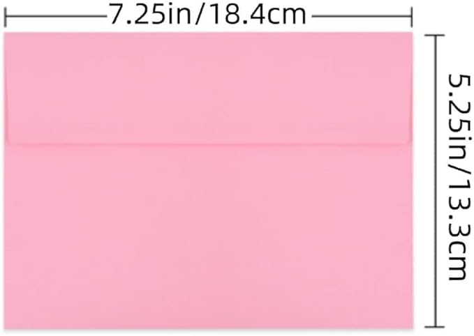 A7 Invitation Envelopes - Peel & Press - 24lb Heavy Duty Envelopes for Wedding Baby Shower Birthday Invitations - 5 1/4" x 7 1/4" (Pastel Pink, 250)