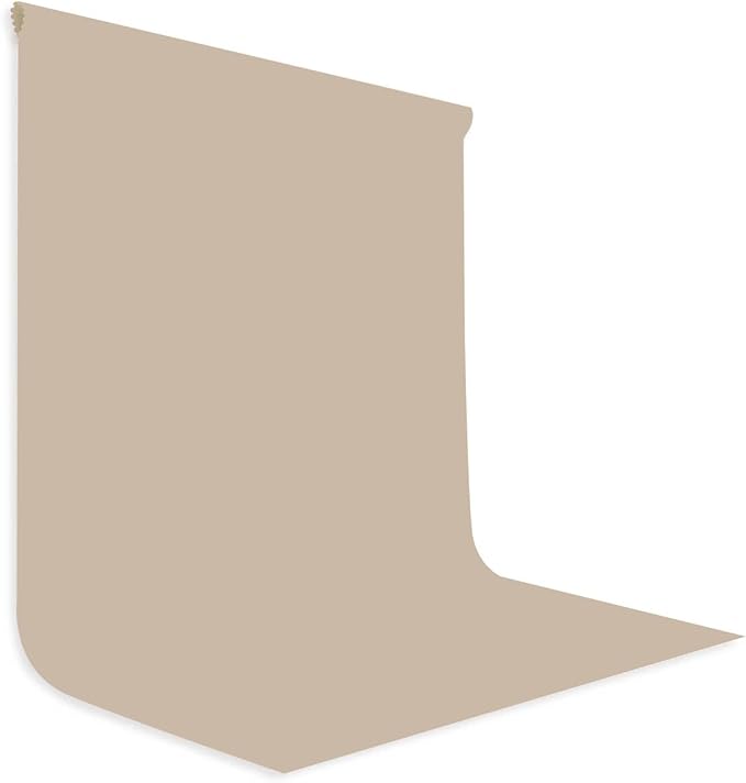 Beige Portrait Backdrop 8x10ft Zoom Meeting Photo Studio Shooting Props