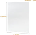 8x10 Inch Frosted Acrylic Signs Blank, 10 Pack
