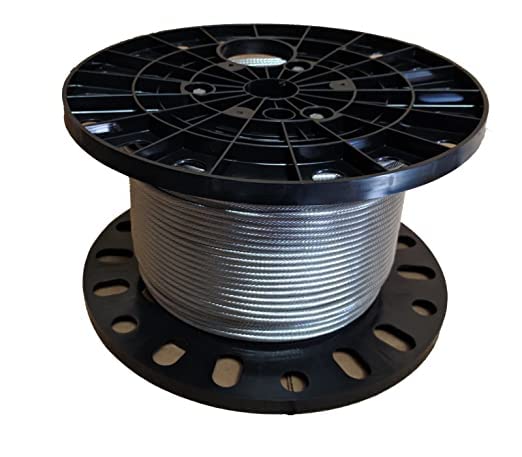 Laureola 1/8" Type-1x19 Grade-316 Stainless Steel Cable Railing Wire Rope - 300ft