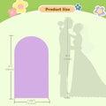 Wedding Arch Cover, Double, Lavender Spandex Arch Backdrop for Stand
