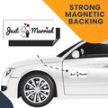 Just Married Magnet Decal