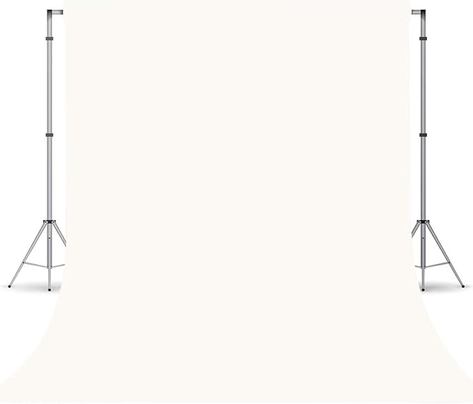 Ivory Photography Backdrop for Photoshoot, Photo Backdrop Curtain, Perfect Ivory Backdrops for Party Portrait Photoshoots Video Studio 6FTx9FT
