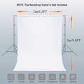 Backdrop, 7 X 10 FT – White, 100% Polyester Photography Backdrop Foldable
