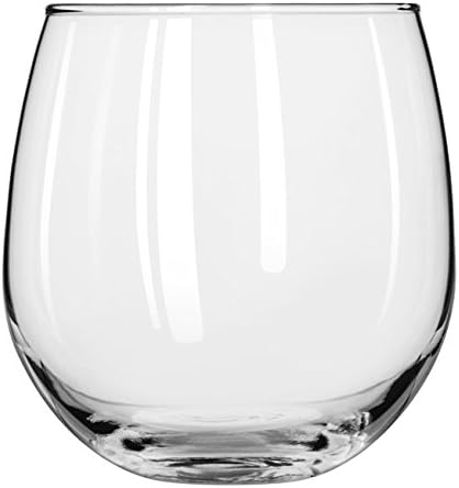 Wine Glasses Set of 12, Stemless Red and White, Dishwasher Safe