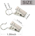 Curtain Clips with Hooks, 30 Pcs