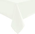 Hiasan Ivory Tablecloth for Rectangle Tables - Waterproof and Spillproof Washable Fabric Table Cloth for Dining Room Kitchen, 54 x 80 Inch