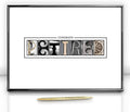 Framed Retirement Decorations Guest Book for Men Frame, 12"x16" – Black
