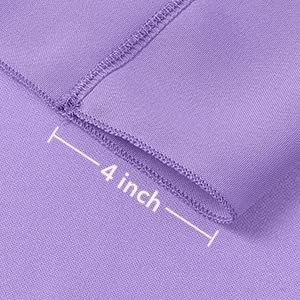 AK TRADING CO. 10 feet x 8 feet IFR Polyester Backdrop Drapes Curtains Panels with Rod Pockets - Wedding Ceremony Party Home Window Decorations - Eggplant Purple