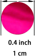 Foil Metallic Round Table Decor – Hot Pink, Circle Dots Mylar Scatter