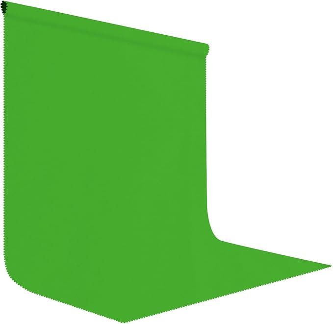 8x10FT Green High Density Fabric Screen Backdrop, Solid Color Photography Background for Video, Studio, Photo, Live, Editing