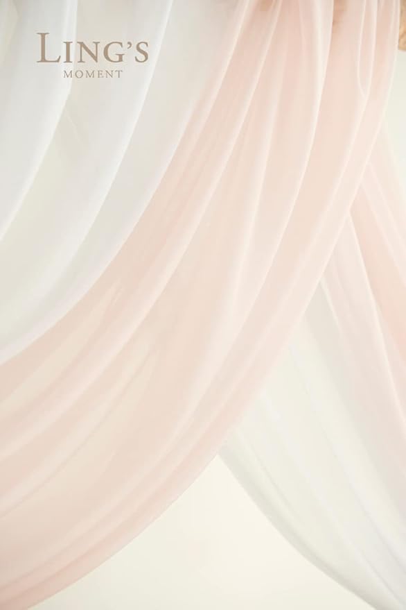 Artificial Flowers Wedding Arch Kit, Blush and Cream Silk and Foam, 4-Piece Set
