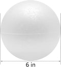 Craft Foam Balls 6 Pcs Polystyrene Foam Balls Smooth Round, 6 Inch