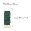 22Gauge Flexible Metal Floral Wire – Green, 3 Rolls Total 115 Yards